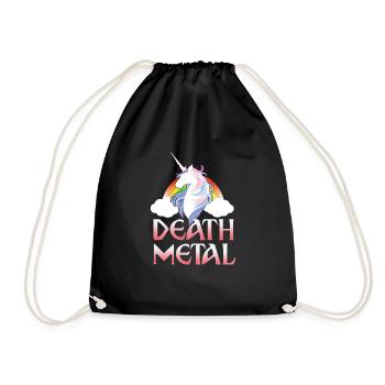 Death Metal - magical rainbow unicorn - Sac de sport léger - noir - Devant
