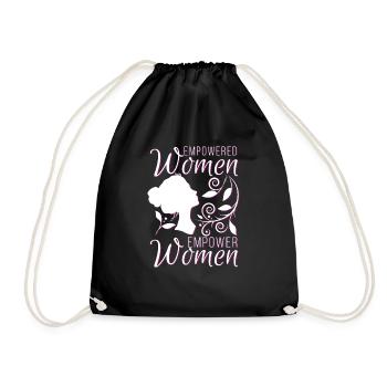 Empowered women Empower women - Turnbeutel - Schwarz - Vorne