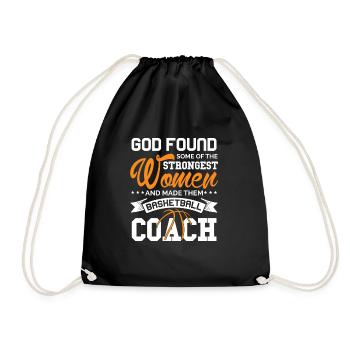 Strongest Women Basketball Coach sport - Turnbeutel - Schwarz - Vorne