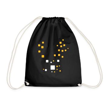 Motif Art Déco - Abstrait - Sac de sport léger - noir - Devant