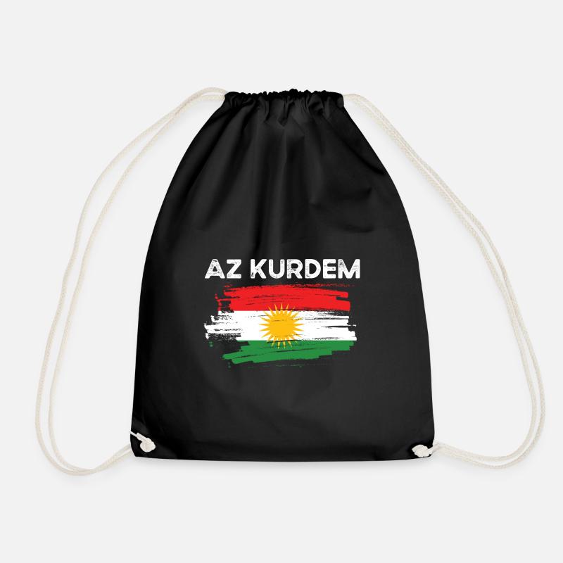 Kurdistan - Turnbeutel - Schwarz