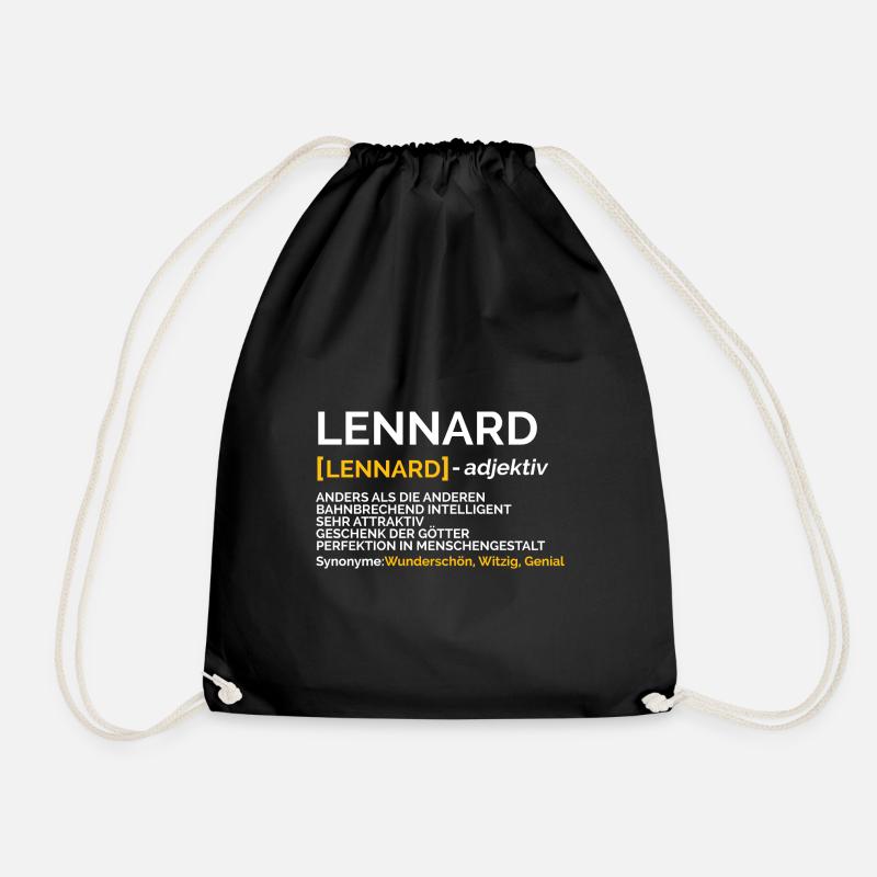 Lennard - Turnbeutel - Schwarz