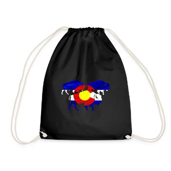 Colorado Colorado Shirt Colorado Liebhaber-Geschen - Turnbeutel - Schwarz - Vorne
