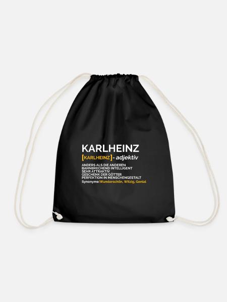 Karlheinz - Turnbeutel - Schwarz
