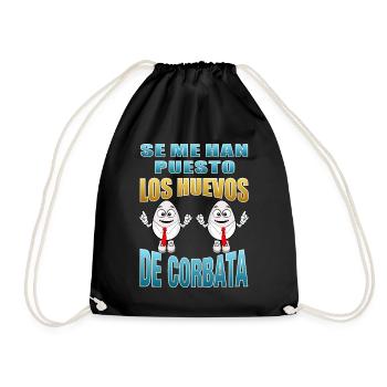 I have got the balls of tie - Drawstring Bag - black - Front
