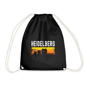 Heidelberg - Turnbeutel - Schwarz - Vorne