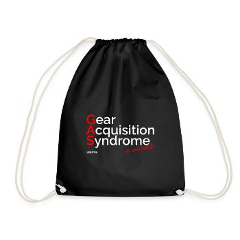 Gear Acquisition Syndrome - Drawstring Bag - black - Front