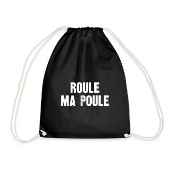 roule ma poule - Sac de sport léger - noir - Devant