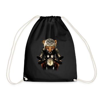 Fox Biker - Renard motard - Sac de sport léger - noir - Devant