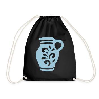 Frankfurter Bembel 2 - Drawstring Bag - black - Front