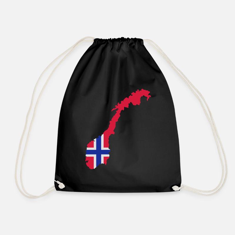 Norwegen - Turnbeutel - Schwarz