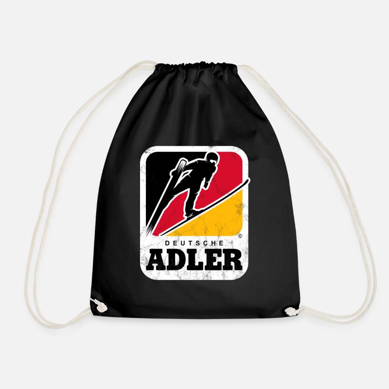 SKISPRINGER GERMANY DEUTSCHE ADLER VINTAGE - Turnbeutel - Schwarz