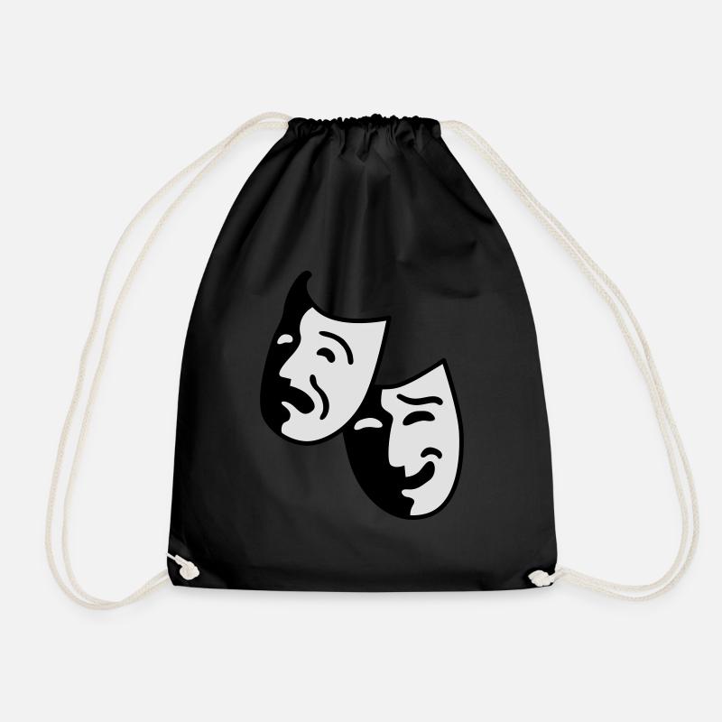 theatre - Drawstring Bag - black