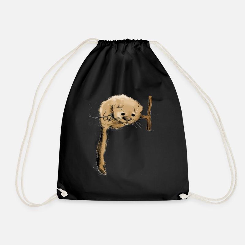 Dormouse - Drawstring Bag - black