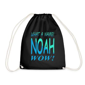 Noé prénom nom de naissance nom de garçon idée cadeau - Sac de sport léger - noir - Devant