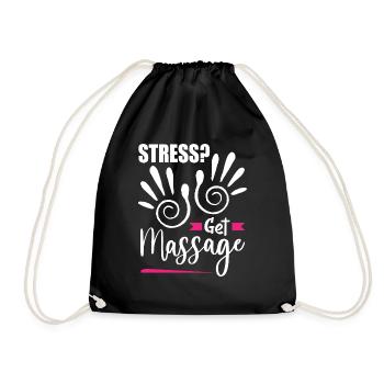massage - Sac de sport léger - noir - Devant
