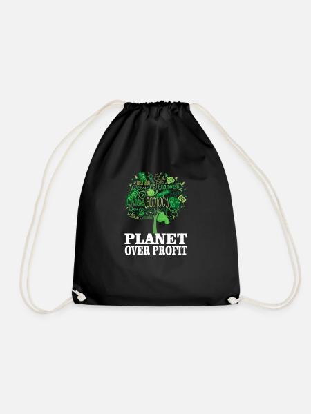 Climate Climate Change Environment Strike Climate - Drawstring Bag - black