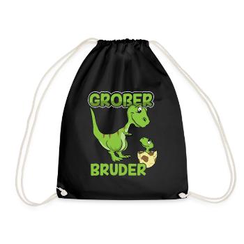 Dino Großer Bruder By the Manzanitas - Turnbeutel - Schwarz - Vorne