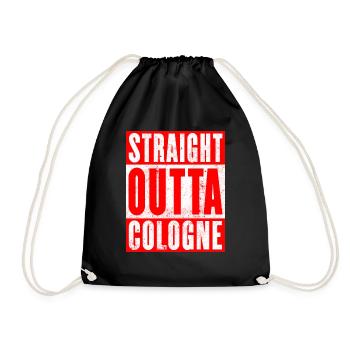 Straight Outta Cologne Rouge - Sac de sport léger - noir - Devant