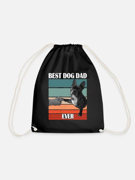 Best DOG DAD - Turnbeutel - Schwarz