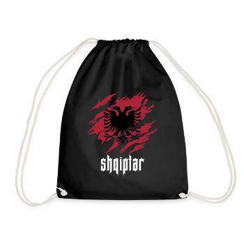 shqiptar Albaner - Turnbeutel - Schwarz - Vorne