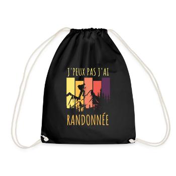 Randonnée - Sac de sport léger - noir - Devant