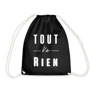 tout va rien - Sac de sport léger - noir - Devant
