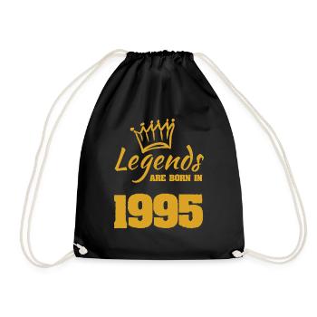 Les légendes sont nées en 1995 - Sac de sport léger - noir - Devant