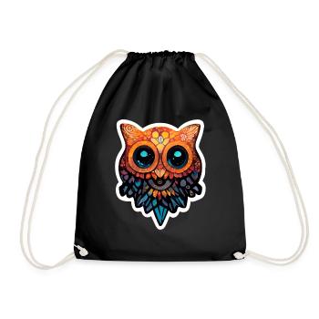 Hibou - Sac de sport léger - noir - Devant