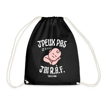 J'peux pas j'ai rien à faire - Sac de sport léger - noir - Devant