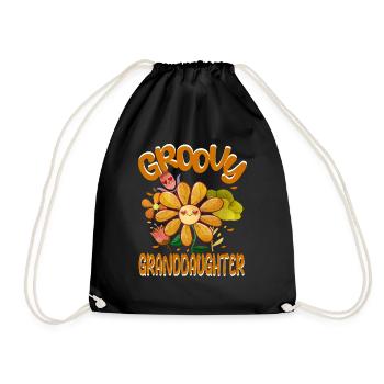 Groovy Petite-fille Famille Matching Vintage - Sac de sport léger - noir - Devant