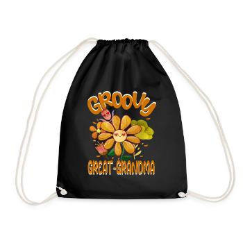 Groovy Arrière-grand-mère Famille Matching Vintage - Sac de sport léger - noir - Devant