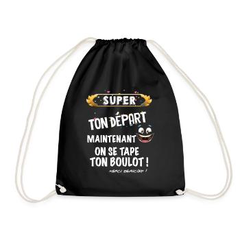 Collègue Départ Idée Cadeau Homme Ou Femme - Sac de sport léger - noir - Devant