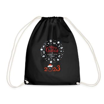 Merry Christmas and happy New Year 2023 - Sac de sport léger - noir - Devant