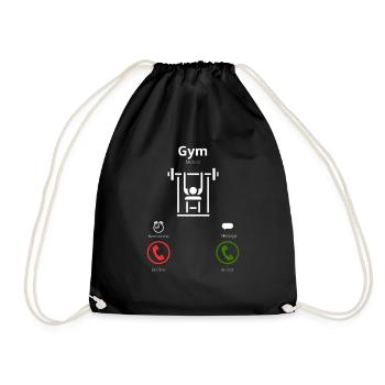 Le gymnase m’appelle - Sac de sport léger - noir - Devant