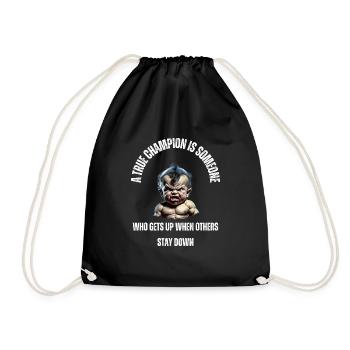 A true champion is someone Howard - Turnbeutel - Schwarz - Vorne