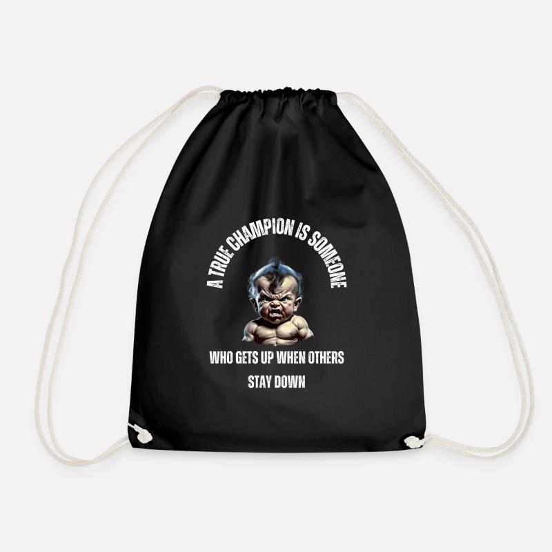 A true champion is someone Howard - Turnbeutel - Schwarz
