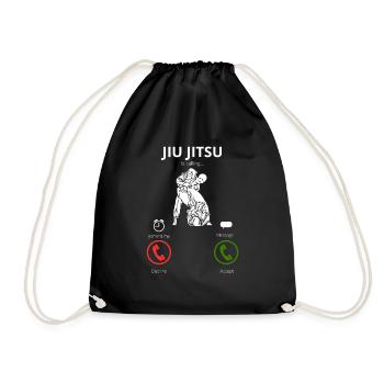 Jiujitsu m’appelle - Sac de sport léger - noir - Devant