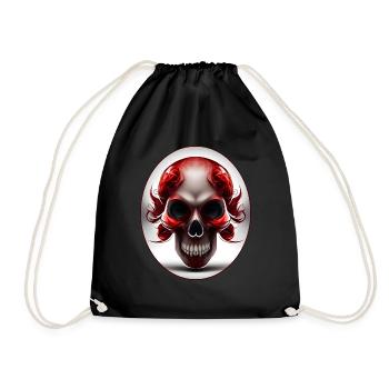 Darkside Design - Skull Art 3 - Drawstring Bag - black - Front
