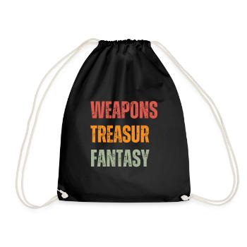 WTF - Armes Trésor Fantasy - Sac de sport léger - noir - Devant