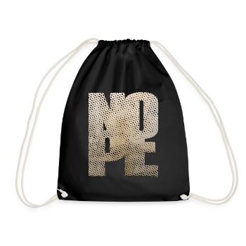 NOPE - don't be a yes sayer! - Drawstring Bag - black - Front