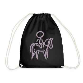 Cavalier sur Cavalier Minimalisme Minimaliste - Sac de sport léger - noir - Devant
