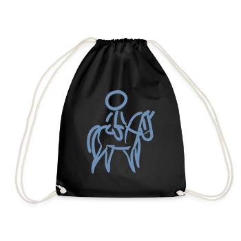 Cavalier sur Cavalier Minimalisme Minimaliste - Sac de sport léger - noir - Devant