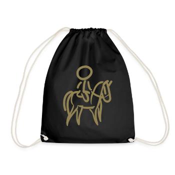 Cavalier sur Cavalier Minimalisme Minimaliste - Sac de sport léger - noir - Devant