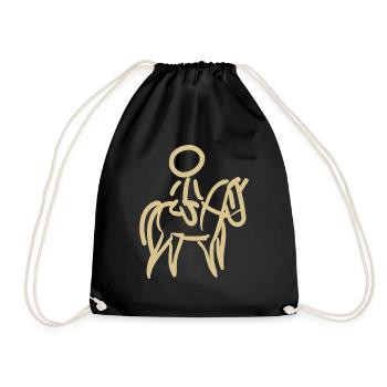 Cavalier sur Cavalier Minimalisme Minimaliste - Sac de sport léger - noir - Devant