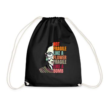 Rbg Women's Rights - Drawstring Bag - black - Front