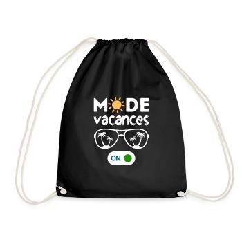 Mode vacances activé - Sac de sport léger - noir - Devant