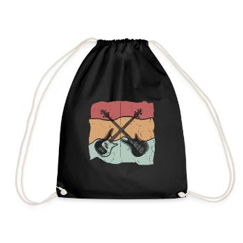 guitariste - Sac de sport léger - noir - Devant