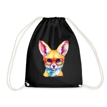 Olu le fennec - Sac de sport léger - noir - Devant