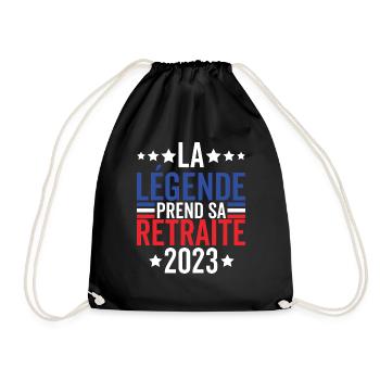 La Légende Prend Sa Retraite 2023 Retraité 2023 - Sac de sport léger - noir - Devant